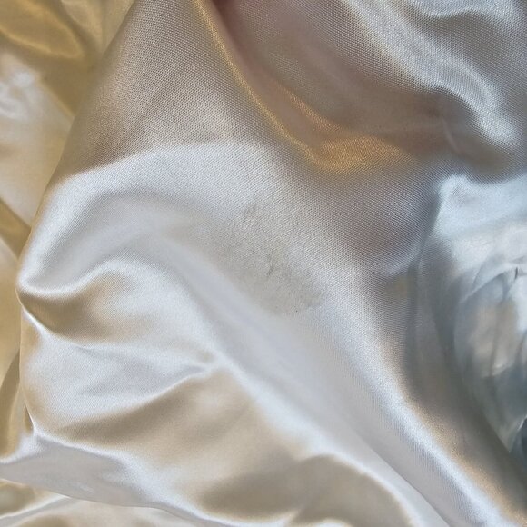 Jessica Mcclintock 90s White Wedding Dress Lace Embellished Long Sleeve Size 7/8 - Picture 9 of 16